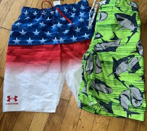 Under Armour Boy’s bathing suit lot size large and extra-large - Picture 1 of 5
