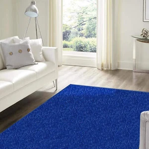 Koeckritz Classic Modern Blue Area Rug | Custom Sizes & Shapes for Any Room - Picture 1 of 9