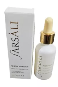 Farsali Rose Gold Elisir 24K Gold Infused Beauty Oil 1 oncia / 30 ml NUOVO come da foto - Foto 1 di 3