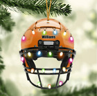 Casque de football américain - Ornement acrylique personnalisé de Noël