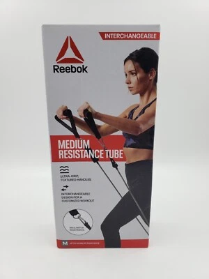 Tubo de resistencia media Reebok mango texturizado ultra agarre diseño intercambiable* Foto 1 de 4