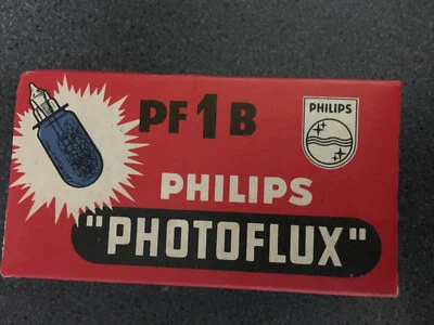 Paquete De Colección De 3 Bombillas Flash PHILIPS PHOTOFLUX PF1BF Selladas Nuevo/Antiguo Stock Foto 1 de 4