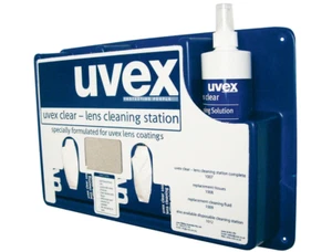 Uvex Lens Cleaning Station Includes Fluid Spray + Lens Cleaning Wipes REFILLABLE - Picture 1 of 1