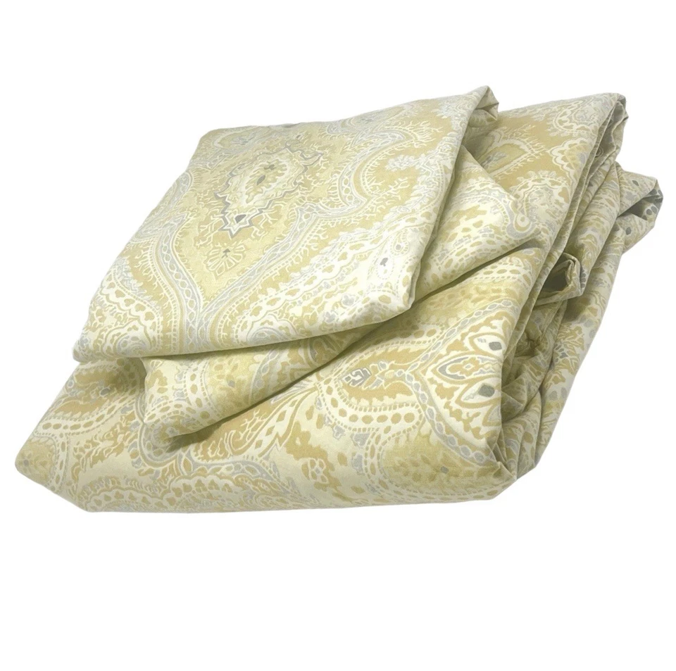 Juego de funda nórdica Pottery Barn viola cachemira amarillo king con 2 fundas de almohada Foto 1 de 4