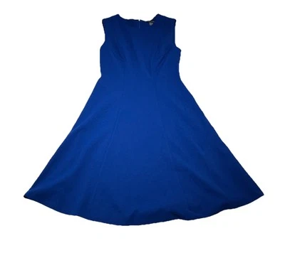 Tommy Hilfiger Vestido Para Mujer Azul Talla 4 Sin Mangas Ajuste y Acampanado Fiesta Boda Foto 1 de 4