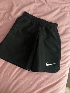 NWT Nike Dri-Fit Small Boy's Elastic Waist Active shorts Black size 6 No Tag - Picture 1 of 5