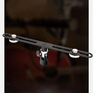 Adjustable Stereo Bar with 5/8inch Screws for Holding 2 Mics - Picture 1 of 7