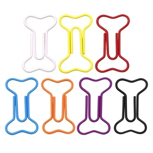 Pack of 100 Artistic Skeleton Metal Paper Clips Classroom Office Craft Use - Picture 1 of 15
