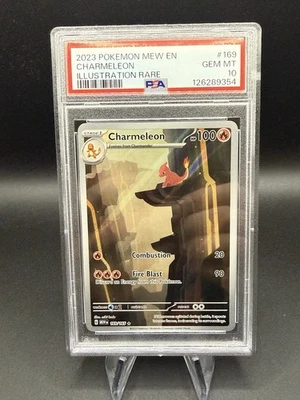 Pokémon TCG Charmeleon Scarlet Violet-151 Illustration Rare Card 169/165 PSA 10 - Image 1 of 2
