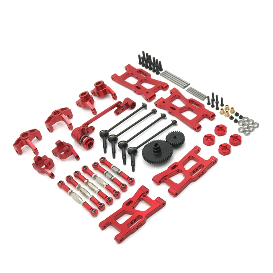 Kits de actualización de radiocontrol de metal 1/12 1/14 para Wltoys 144001 144002 124016 124017 124018 Foto 1 de 4