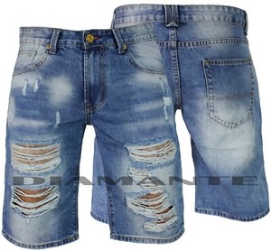 Shorts Strappati di Jeans