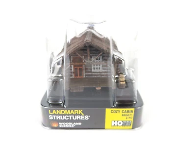 Woodland Scenics BR5071 HO Scale Built-&-Ready Cozy Cabin NIB - Image 1 of 4