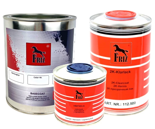 FRIZ 2,5L Set Basislack spritzfertig für VW L97G + Klarlack und Härter - Bild 1 von 1