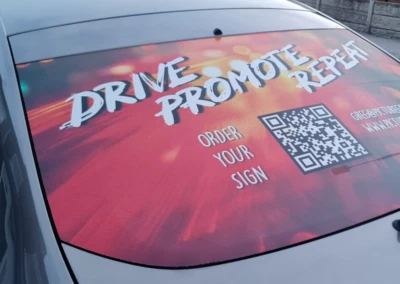 Custom One Way Vision Vinyl Sticker - Window Sign | Car, Shop, Business Decal