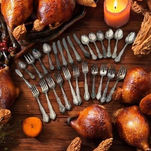 27 Pcs Serves Supreme Cutlery by Towle Stainless Spoons, Knives, Forks - Picture 1 of 9