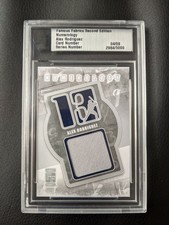 2010 Famous Fabrics Second Edition Alex Rodriguez Game Used Worn Swatch #'ed 4/9