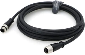 M12 A Code 5-Pin-Male to Female-Aviation-Sensor-Connector-Industrial-Cable SYNC - Picture 1 of 13