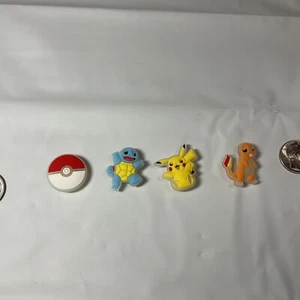 4 pcs Shoe Charms FOR Croc & Bracelet & shoe Pokémon Glow In The Dark Pikachu - Picture 1 of 6