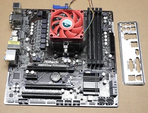 ASRock FM2A88M Extreme 4+ Mainboard Motherboard Bundle 16GB RAM AMD A10-7870K - Bild 1 von 2