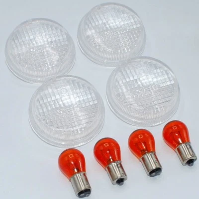Honda VT VT1300 Fury VTX 1300 1800 VTX1300 VTX1800 CLEAR TURN SIGNAL LENS KIT - Image 1 of 2