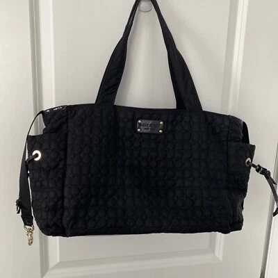 KATE SPADE Black Quilted HENRY BABY BAG LENNOX HILL NOEL  BAG/DIAPER BAG - Image 1 of 4