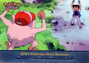 Pokémon EP24 Primeape Goes Bananas Card TV Animation Edition Foil Logo - Picture 1 of 1