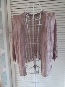 Monsoon Mocha? - none fastening bolero/cardy size 16 - Picture 1 of 8