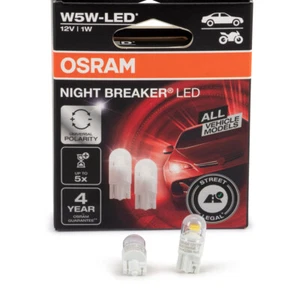 2x OSRAM NIGHT BREAKER LED Gen2 Glassockelbirne W5W 5700K mit Straßenzulassung - Bild 1 von 3