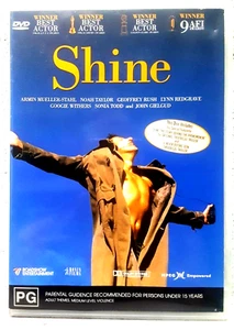 Shine DVD Jeffery Rush Movie 1996 - Region 4 Australia - FAST NEXT DAY POST - Picture 1 of 5