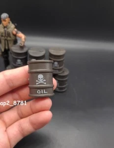1/18 1:18 Oil Drum Chemical Barrels Accessories For 3.75" Scene Action Figure  - Imagen 1 de 5