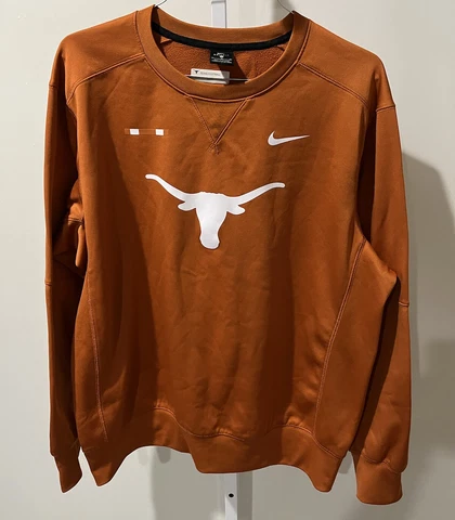TEXAS LONGHORNS NIKE DRI FIT sweatshirt Jacket *Team Issued* Sz XL Football Cover