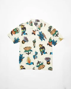 VOLCOM - Unisex FA Bob Mollema Shirt - Light Beige - Casual Short Sleeve Shirt - Picture 1 of 5