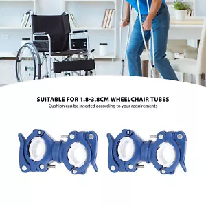 2 Set Cane Holder for Walker Rollator 360 Degree Rotation Wheelchairs Walking - Picture 1 of 12
