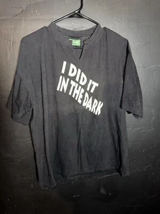 VTG New Zealand T Shirt Adult 2XL XXL Black Dragons Cave Rafting Double THRASHED - Picture 1 of 8