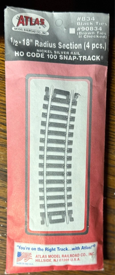 Atlas 174 HO Code 100 Nickel Silver 45 Degree Crossing - Image 1 of 1