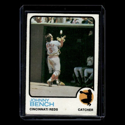 Johnny Bench #380 1973 Topps 辛辛那提红人队棒球卡 MLB 状况极佳 — 第 1/3 张图片