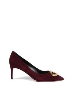 Dee Ocleppo Suede Pumps Pointed Toe Bordeaux Pumps & Heels - Picture 1 of 3