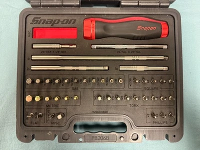 Snap-on SGDMRC44A Soft Grip Ratcheting Screwdriver Foam Case Set Red - image 1 of 3