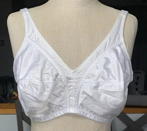 NOS VTG WALMART SIMPLY BASIC 40D CLASSIC WHITE MODEST PROMO BH GRANNY NYLON - Bild 1 von 17