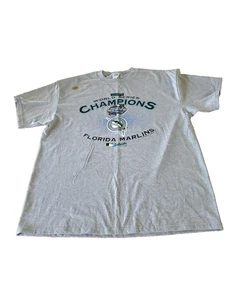 Vtg Florida Marlins T-Shirt  Size XL World Series Champions 2003 - Picture 1 of 9