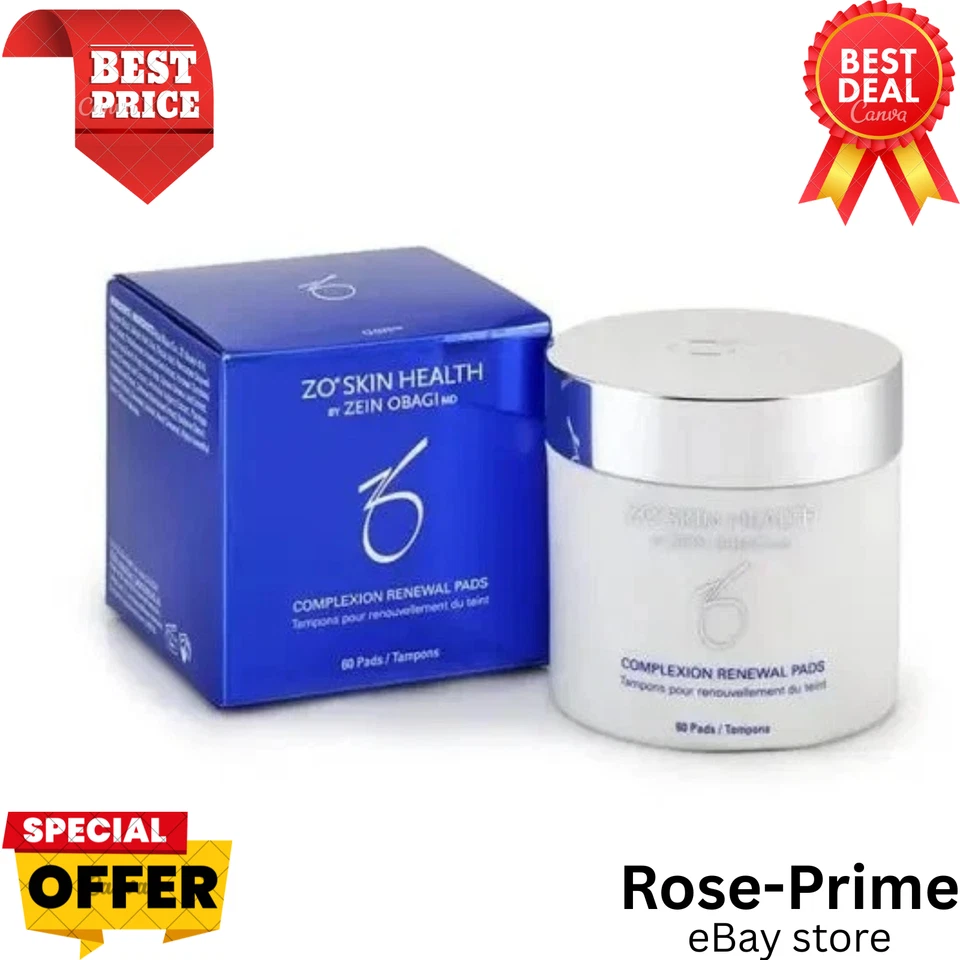 ZO Skin Health Complexion Renewal Pads 60 Authentic / Brand New In Box Exp 2027* - Image 1 of 4