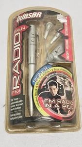 Quasar FM Radio Ballpoint Pen With Stereo Earbuds QP3 NEW SEALED OLD STOCK - Picture 1 of 3