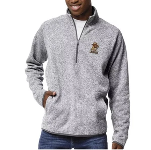 League Collegiate Wear grau Lehigh Mountain Hawks 1/4 Reißverschluss Jacke Herren Größe M - Bild 1 von 8
