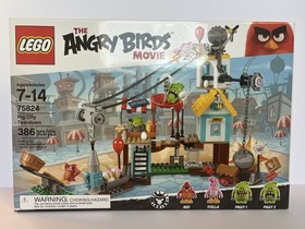 LEGO Pig City Teardown 75824 Angry Birds Movie, 386 Pieces, Ages 7-14, Red