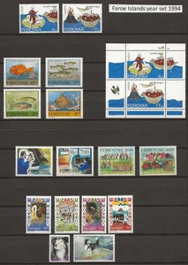 Islas Feroe 1994 año set MNH - Imagen 1 de 1