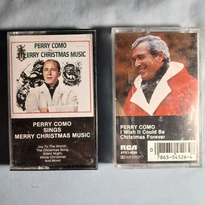 Perry Como 2 Album Cassette Lot. Music Collector. Christmas, I Wish It Could Be - Image 1 of 4