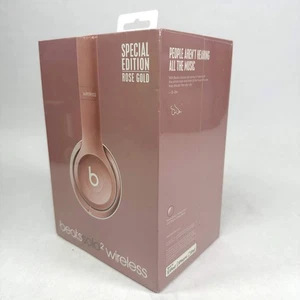 New Beats Solo2 Wireless Over-Ear Bluetooth Headphones Rose Gold - Picture 1 of 5