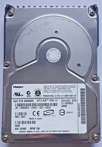 36 GB Maxtor Atlas 10K IV 8B036J0 Dell Pn 05W925 10K Ultra320 SCSI 80pin HDD 3.5 - Picture 1 of 1