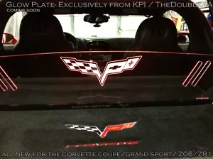 Accesorio LED personalizado para Corvette - Soportes de partición del panel del maletero iluminados en la parte trasera - Imagen 1 de 11