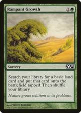 1x FOIL Rampant Growth M12 #190 Magic 2012 MTG English NM/Unplay common C card